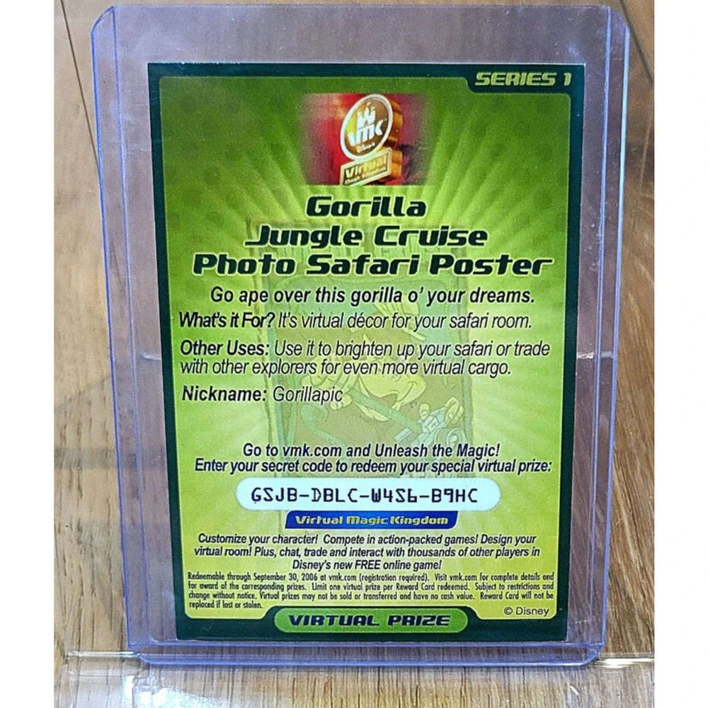 Virtual Magic Kingdom VMK Jungle Cruise Poster Card